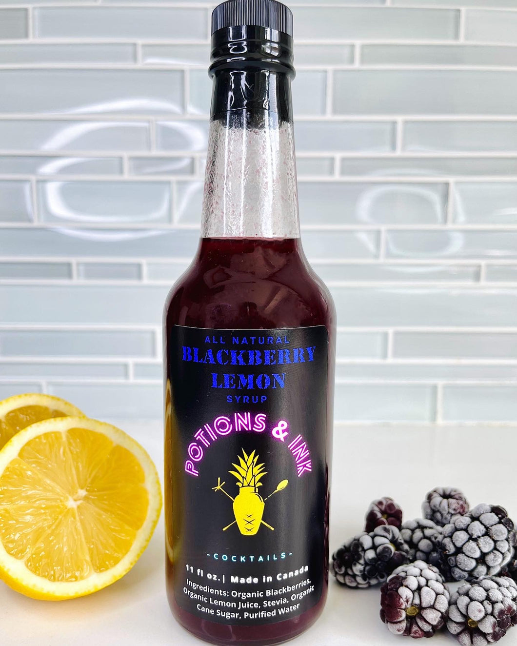 All Natural Blackberry Lemon Syrup
